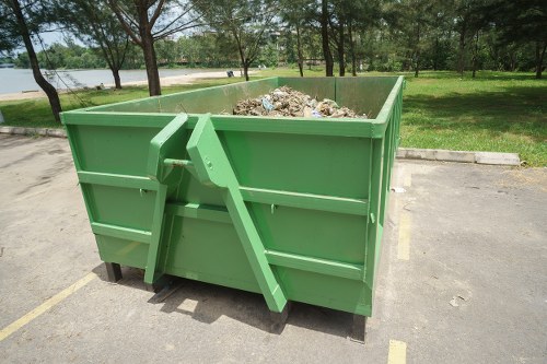 Office furniture being removed by clearance experts